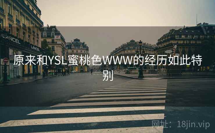 原来和YSL蜜桃色WWW的经历如此特别