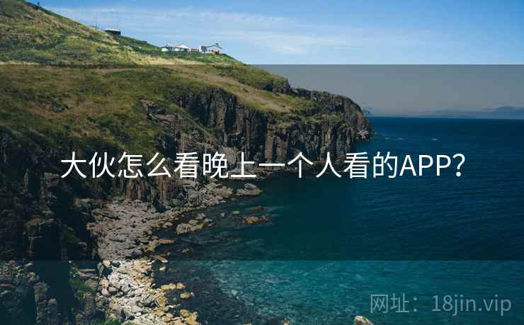 大伙怎么看晚上一个人看的APP?